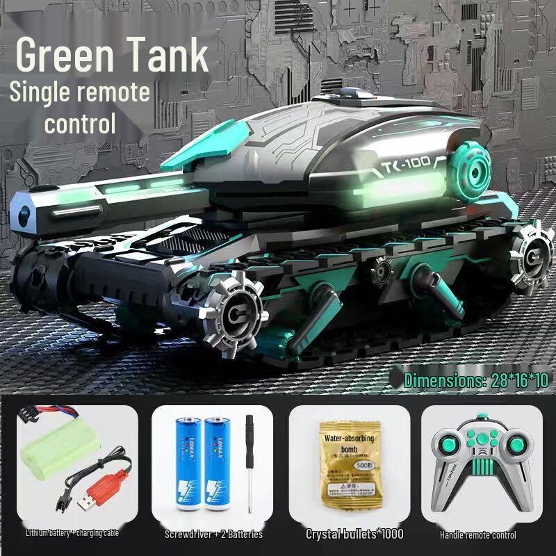 Remote Control Gesture-Sensing Water Bomb Tank Toy - Rechargeable Combat Vehicle for Kids Standard 1 Battery