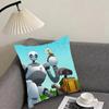 The W-Wild Robott Cartoon Cushion Cover Pillowcase Ultra Soft Skin Friendly Fabric Cloud Like Comfort & Concealed Zipper
