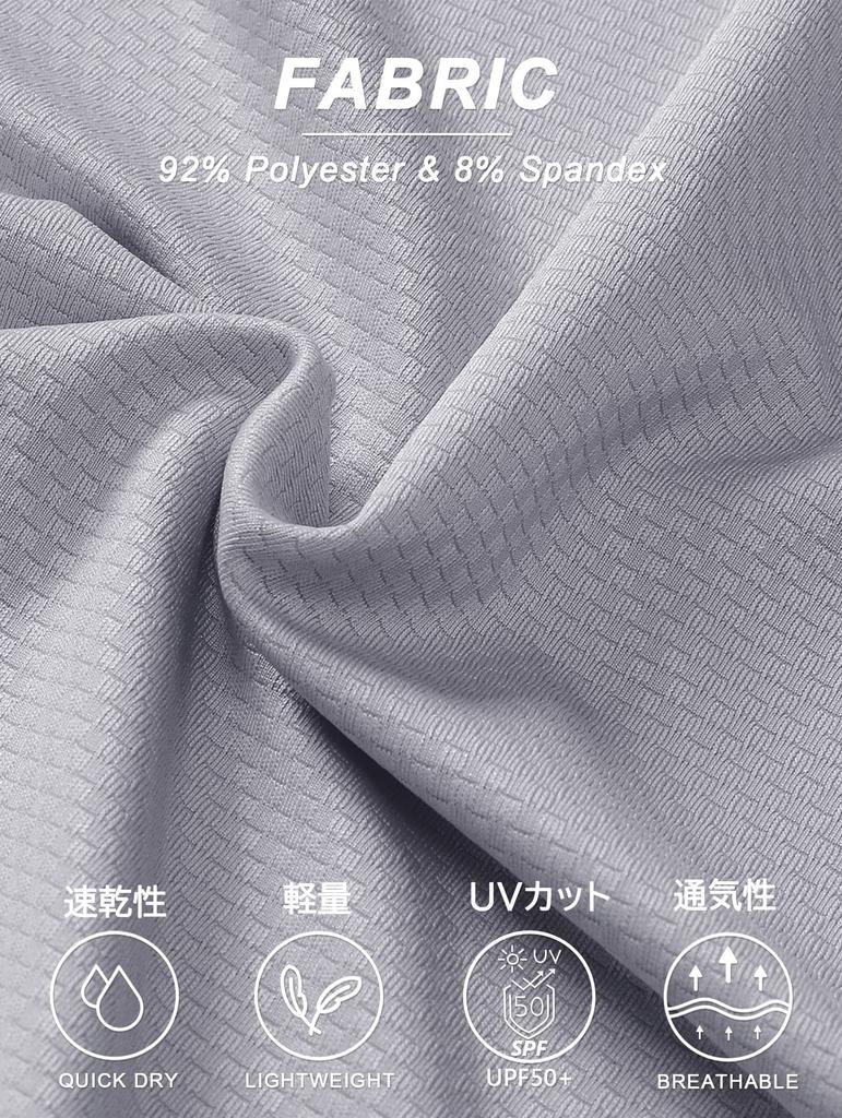 TACVASEN Damen Rash Guard, UV-Schutz, Schnelltrocknend, Langarm, Atmungsaktiv, Leichtgewicht, Hellgrau, Größe XL, zum Joggen und Laufen