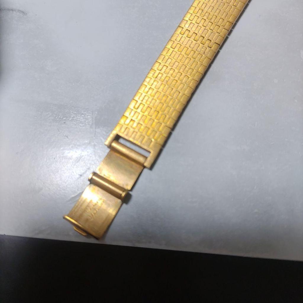 Used Luxury Carl F. Bucherer Gold Dial Ladies Manual Winding Genuine Bracelet