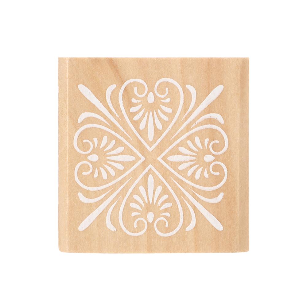 Výroba dekorativních vintage razítek, scrapbookingových gumových a dřevěných čtvercových květinových razítek