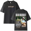 Vintage Rapper Bad Bunny  Deb Tirar Ms Fotos Washed Oversized Short Sleeves TShirt Mens Summer Streetwear ONeck Cotton Tees