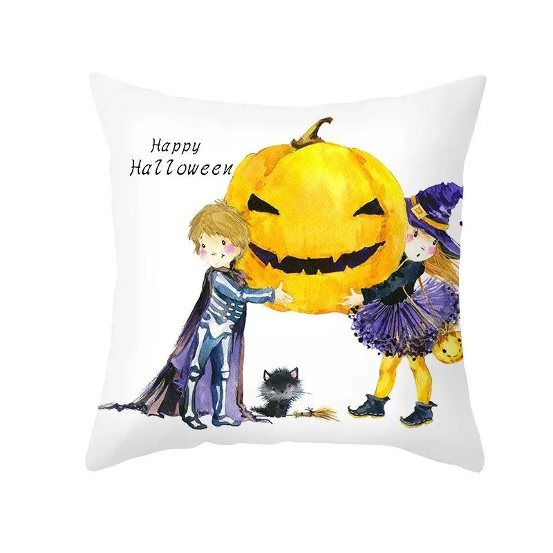 Taie d'Oreiller Thème Halloween, Voiture Fantôme, Horreur, Bureau, Salon, Canapé
