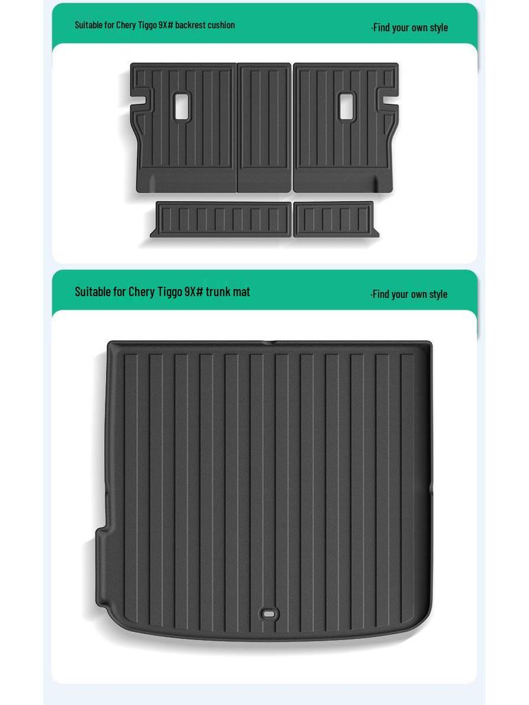 Custom TPE Floor Mats for Chery Tiggo 9X: All-Weather Car & Trunk Protection