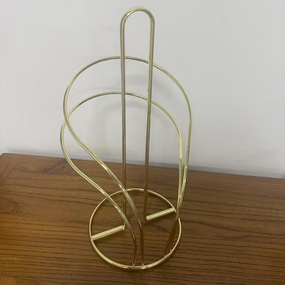 Nordycki Metal Żelazo Kuchenny Stojący Uchwyt na Ręczniki Papierowe Blat Bez Wiercenia Biurkowy Stojak na Chusteczki Fabrycznie Bezpośredni