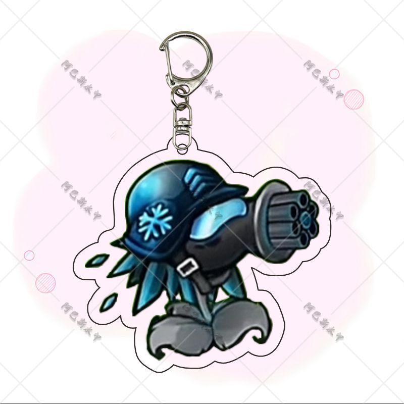 Plants Vs. Zombies Fusion Fan Acrylic Keychain - Game-Themed Backpack Pendant & Jewelry Gift