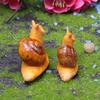 Micro Landscape Simulation Small Snail Garden Decoration Snail Ornament Snail Model Resin Craft Miniature Figurine Home Decor