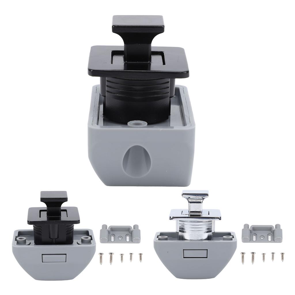 RV Push Cabinet Lock Metal Push Button Keyless Cupboard Drawer Compartment Latch Lock Catch for Cara