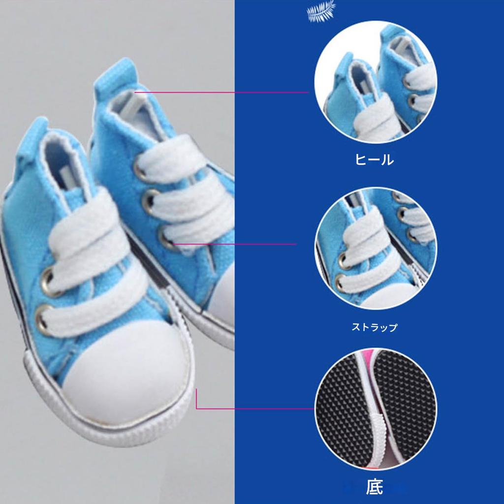 BJD Sneakers 16 Doll Shoes Doll Shoes Sneakers Plush Doll BJD Non-Slip Design Children's Day Birthday Christmas Gift 10 Pairs