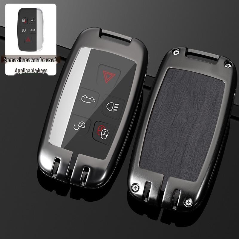 Land Rover Key Case for Range Rover, Defender, Velar, Evoque, Discovery 4, Freelander, and Discovery 5 - Metal Car Key Bag.