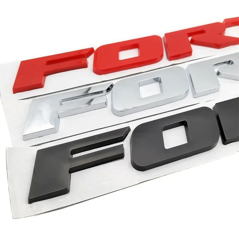 wqctu10 3D ABS FORTUNER Letters Emblem Stickers for Toyota Fortuner Car Front Hood Bonnet Grill Trunk Badge Modification Accessories