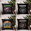 Rock R-Ramones Pillow Case Sofa Living Room Bedroom Double-sided Printing Square Cushion Nap Time Cushion Cover