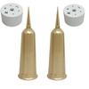 1/2Pcs Cemetery Vase With Spikes Plastic Floral Vase Holder For Gravestone Grave Yard Ground Outdoor Flower Marker Decorations