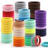 50 Pezzi Elastici per Capelli da Donna e Ragazza 4cm Elastici per Capelli Colorati Elastici in Nylon e Gomma Fascia Supporto per Coda di Cavallo Accessori per Capelli