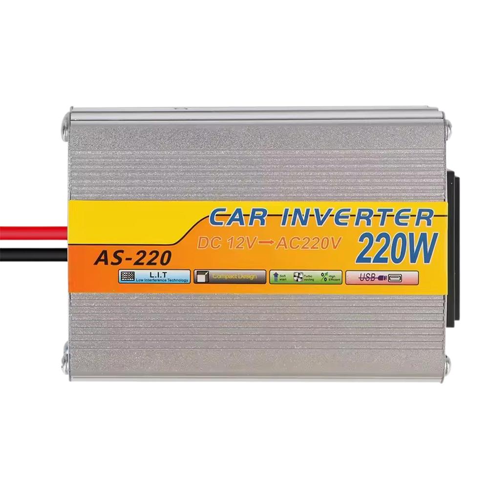 220W Power Inverter Car Mounted Solar Inverter USB Portable USB DC 220V Battery Voltage 12V Tra U2W3