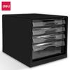 Deli Transparent Drawer Desk File Cabinet