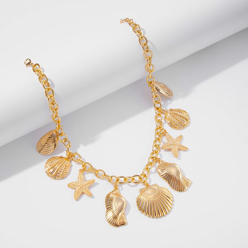 

Океанская серия ожерелье с бахромой личность преувеличенная холодный ветер ключичная цепочка темперамент высокое чувство ювелирные изделия женщины