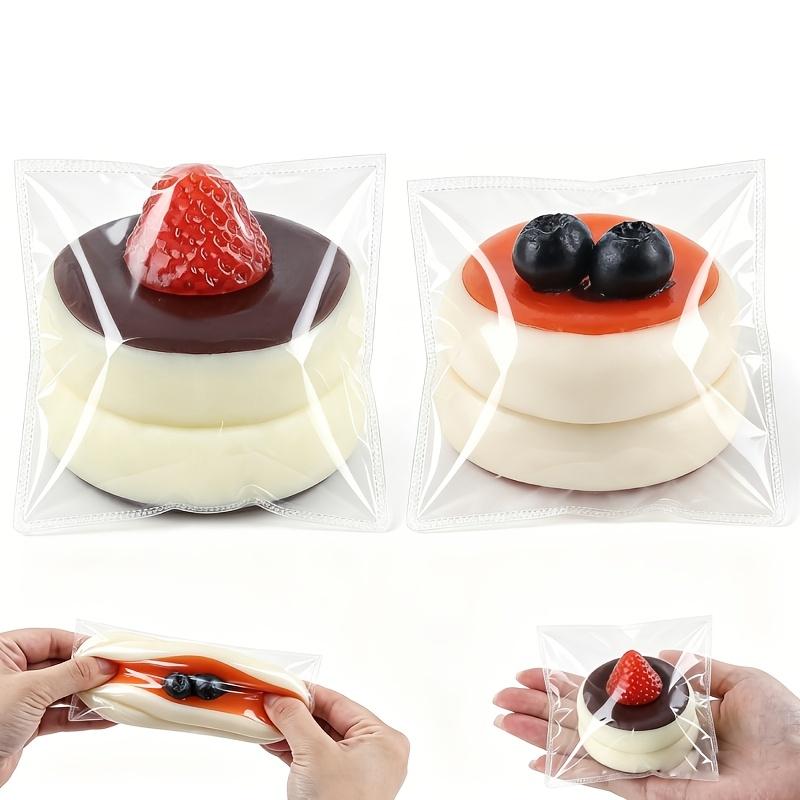 Cute Strawberry Cake Squishy Toy Dessert Slow Rising Soft Squeeze Stress Relief Fidget Toy for Adults