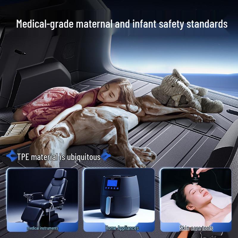 Tail Mat for Leapmotor C10: TPE26 Integrated Trunk Mat, Car Interior Accessory