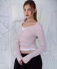 ROSEFRANTZ V-Neck Button Long Sleeve [Pink]