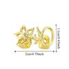 Glossy Finish Double Hollow Flower Grillz Silver Irregular Shape Tooth Grills Teeth Grillz  Party