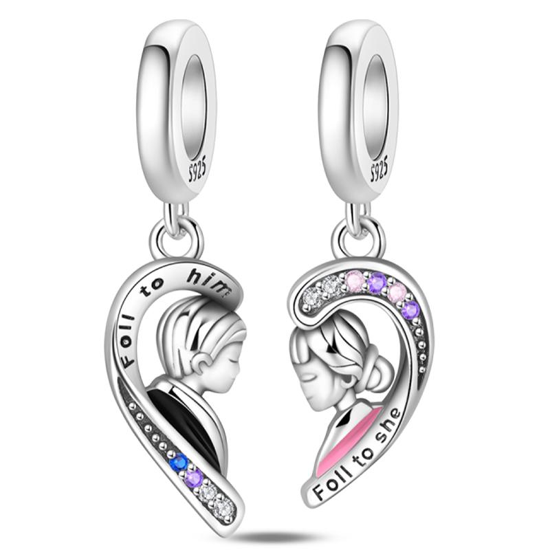 Original Copper Charm Beads Glowing Luminous Lantern Angel Magic Cat Jungle Pendant Bead For Bracelet Charm Jewelry