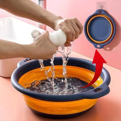 Portable Foldable Travel Wash Basin Collapsible Plastic Sink Safe Durable for Camping Home Bathroom Essentials