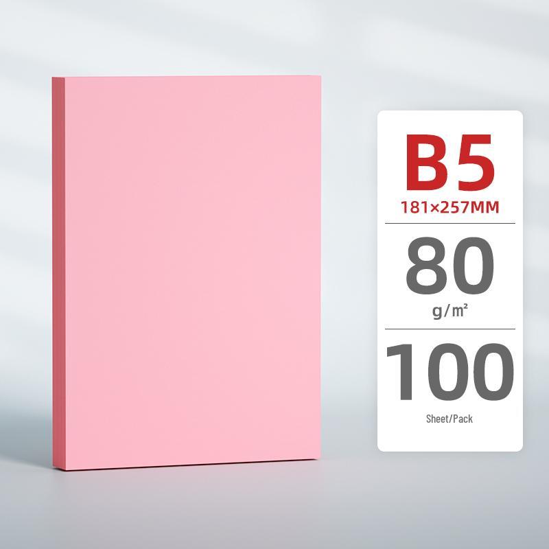 Carta Rosa per Copia e Stampa: Formati A3, A4, A5, B5, 70g/80g, Ispessito, Opzioni Colorate Rosse