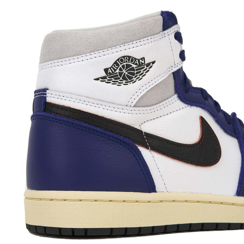 Air Jordan 1 Retro High OG Rare Air - Głęboki Królewski Niebieski Męskie Sneakersy Biały Czarny Neutralny Szary DZ5485-100