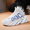 Herren Sommerschuhe Neue Textil Atmungsaktive Laufschuhe Trendige Herren Klingen Dicke Sohle Freizeit Sportschuhe 36-46