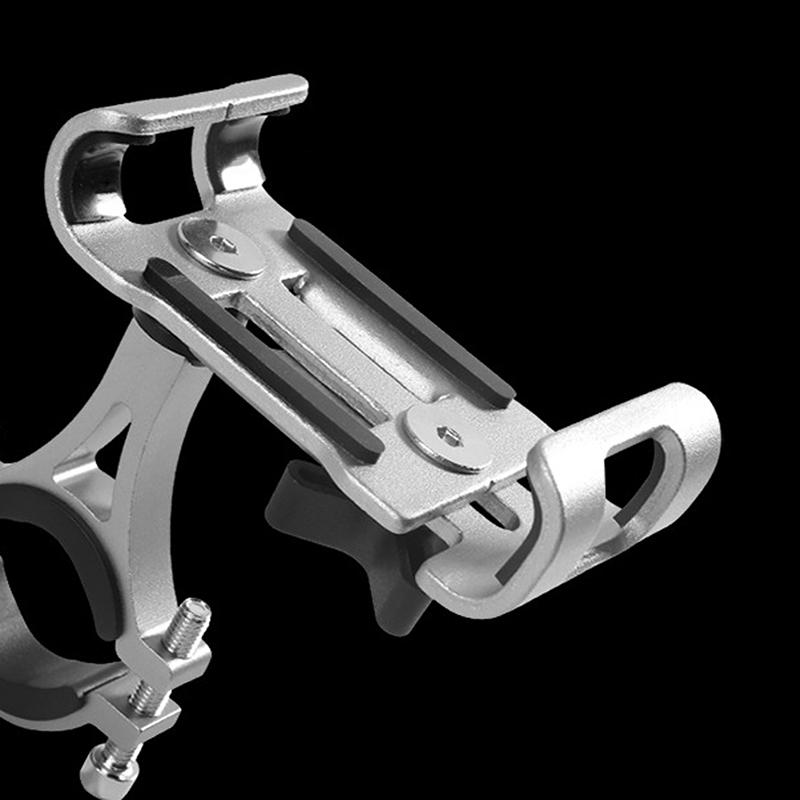 Motorrad Handyhalter Metall Aluminiumlegierung Rutschfest Mike Fahrrad Moto Halterung GPS Clip Universeller Handy Ständer für Handy