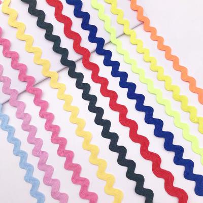 50 Yards 3mm-15mm Zickzack-Spitzenband Wellenband Polyesterband Für Hochzeitsdekoration Handgemachtes DIY Nähbasteln