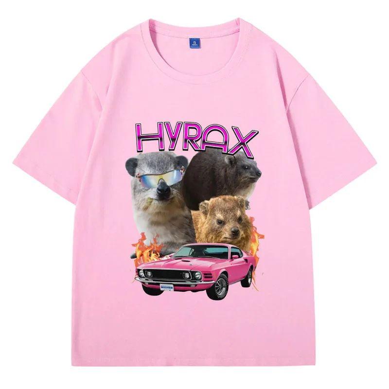 Cute Guinea Pig Men's Pattern Print Short Sleeve Summer Casual Versatile Street Atmosphere T-shirt Cool Breathable Oversized Top