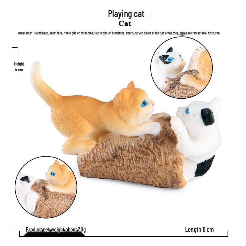 Children s Cat Play Kitten Simulation Toy - Home Decoration Ornament