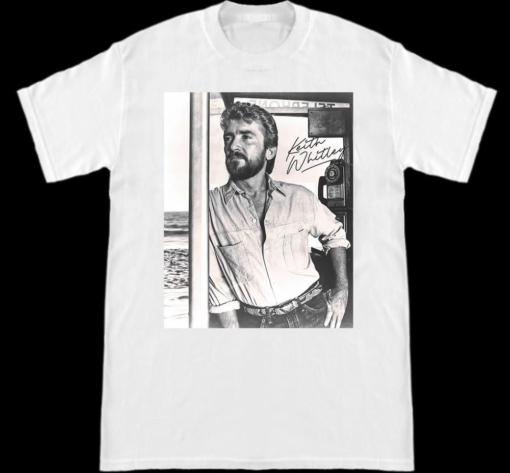 

Keith Whitley Singer Gift For Fans Short Sleeve White Cotton T Shirt AG930 Unisex T-Shirt S