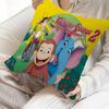 Curious G-George Cartoon Lucky Dragon Pillow Cover Sofa Cushion Cover Home Room Decoration Children Gift