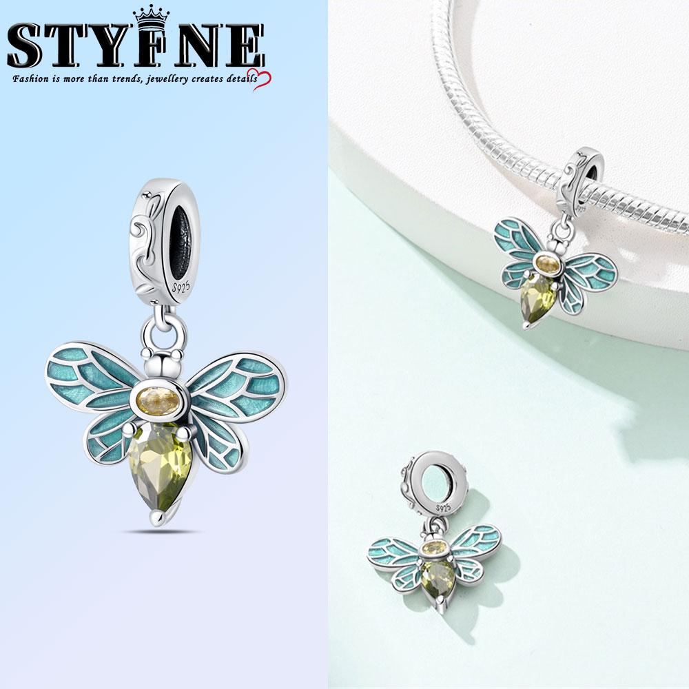 Copper Pink Butterfly Red Dragonfly Charm Beads Suitable For Diy Birthday Party Gift Jewelry Bracelet Accessories