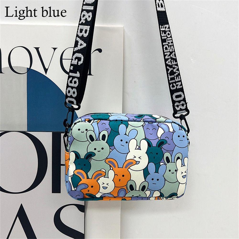 

Simple Large Capacity Shoulder Bags Oxford Cute Cartoon Rabbit Crossbody Bags Handbags Women Girls світло-синій колір