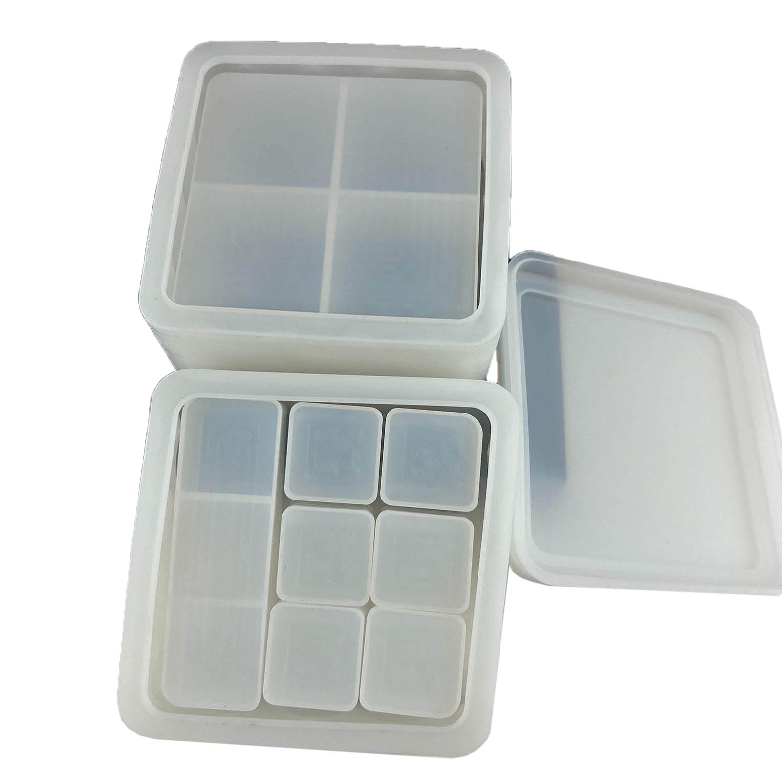 

DIY Jewelry Box Molds Stackable Silicone Lipstick Storage Box Mould Epoxy Casting Resin Mold for Pigment Bottle Making 1