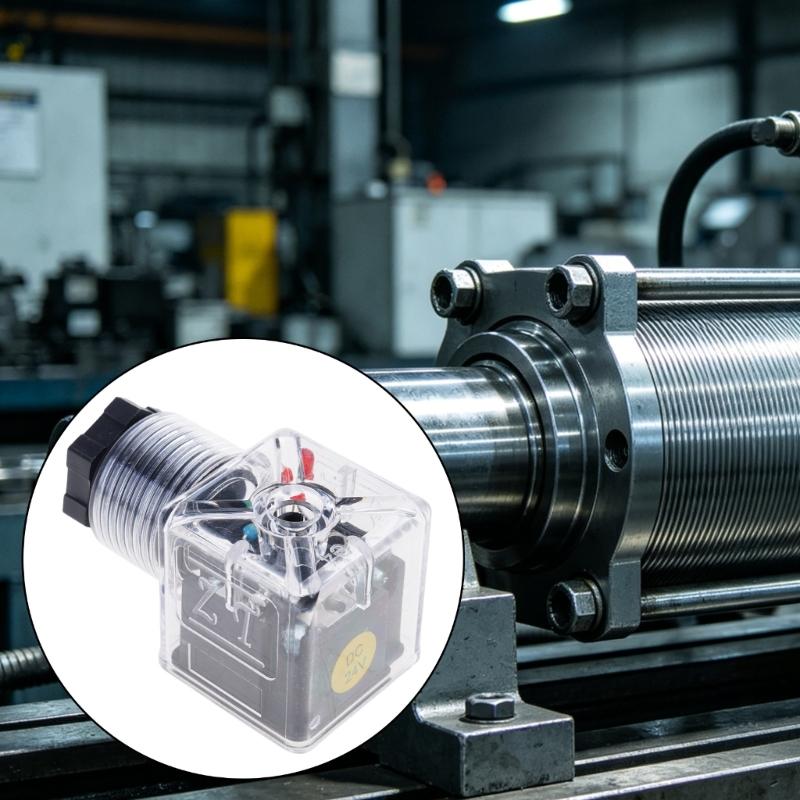 Professional Solenoid Coil Plug Effective Hydraulic Valved Plug Works With Multiple Valved Types Upgrading Accessories