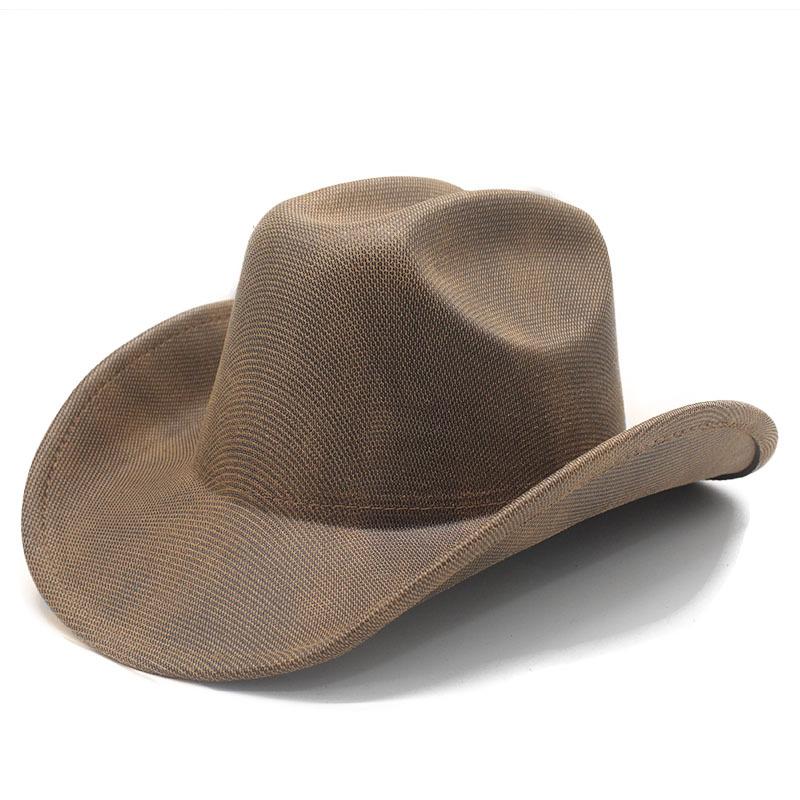 Cracked Light Board Top Western Cowboy Hat Festival Stage Performance Top Hat Trendy Jazz Hat