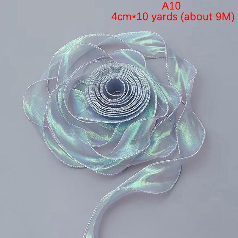 Fishtail Yarn Ribbon Cake Bow Headpiece Gift Baking Embellished Ribbon Flower Packaging Floral Yarn Ribbon