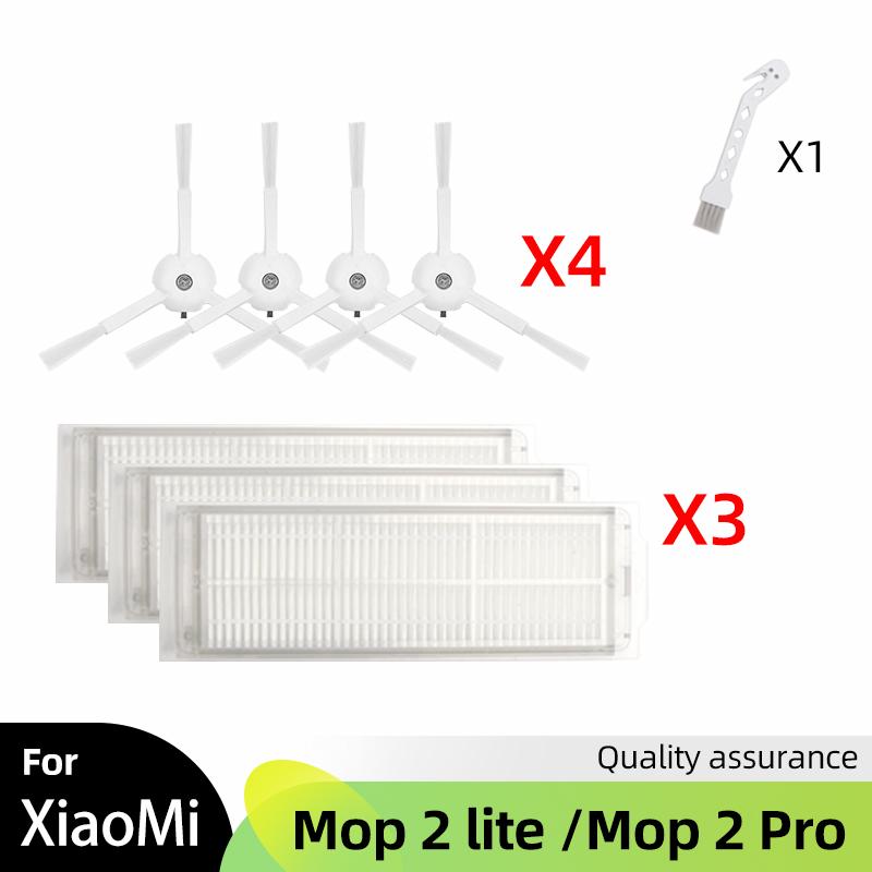 For Xiaomi Mijia Robot Vacuum Mop 2 Lite / Mi Robot Vacuum Mop 2 Pro / MJSTL / MJST1SHW Parts Main Side Brush Hepa Filter Mop