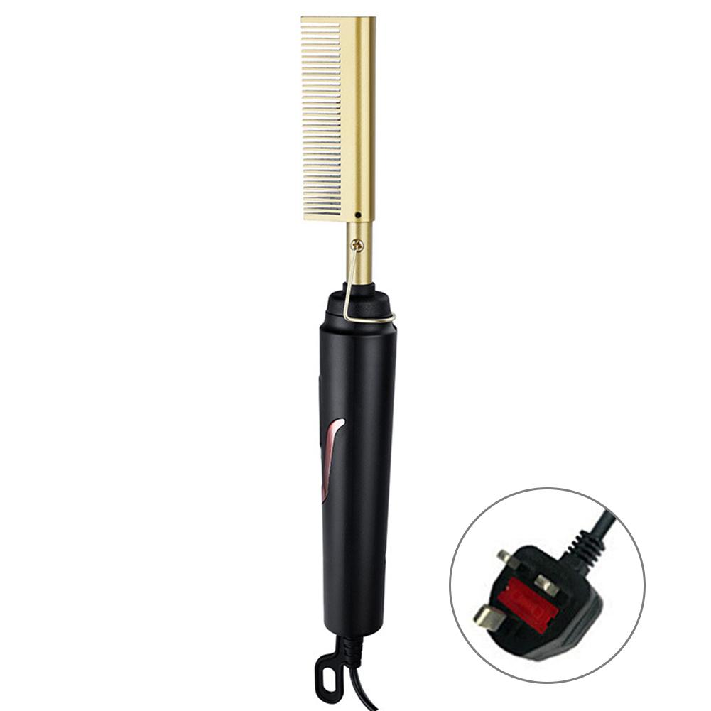 

Mini Hot Comb Rechargeable Electric Straightening Comb 3 Gear Temperature Hair Straightener Brush Quick & Dry Use for Hair Style
