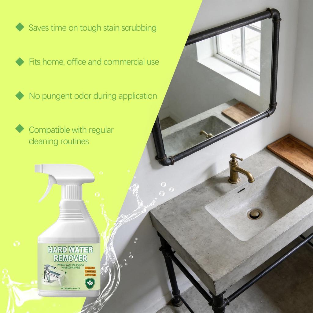 Multi-Purpose Hard Water Stain Remover for Kitchen & Bathroom