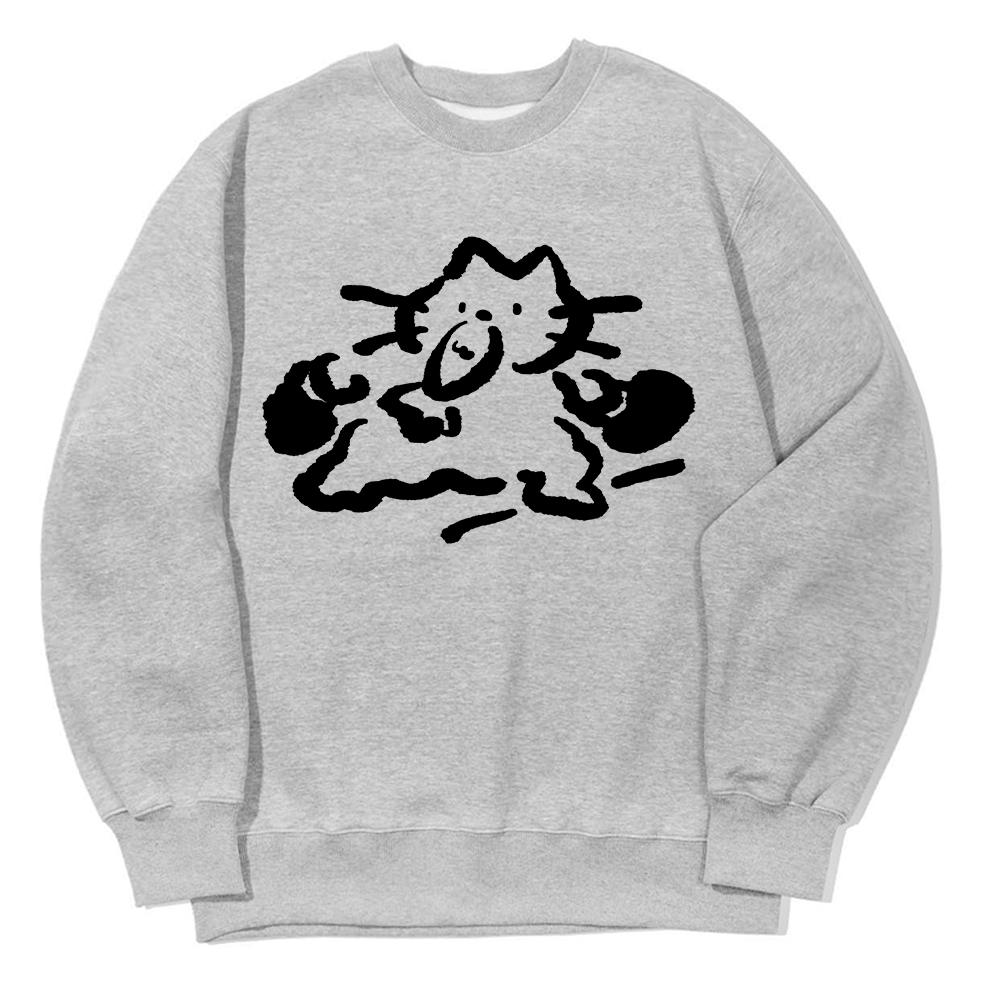 AWESOMEUS Cat Thief Sweat Shirts_3 Color