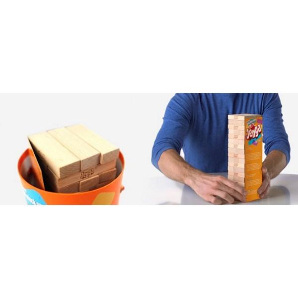 Hasbro Game Jenga Cylinder, Mixed Colors