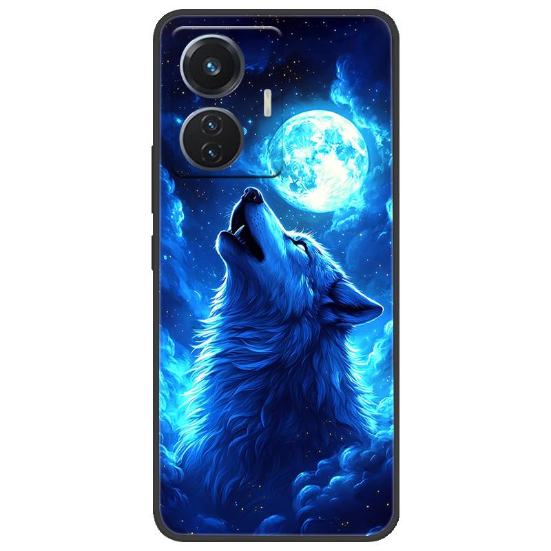 For Vivo T1 4G Y55 4G iQOO Z6 44 W V2153 Case Marble Soft Matte Silicone Back Cover For Vivo T1 44W Full Coverage Phone Shell