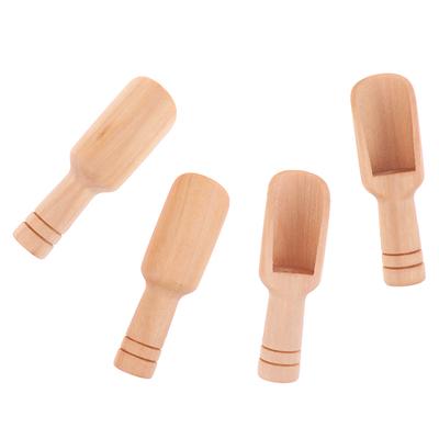 4 Pezzi Cucchiaino di Legno&Mini Cucchiaino Cucchiaino per Spezie Zucchero Tè Caffè Misurino Piccolo Cucchiaino per Condimenti