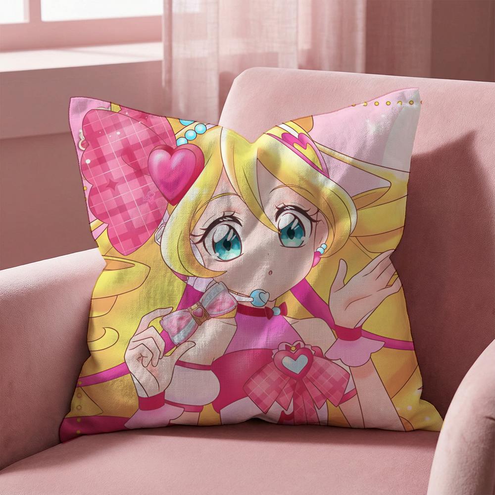 Federa Cuscino Multi-Scena Reversibile, Morbida e Resistente per Uso Quotidiano - You and Idol Pretty Cure